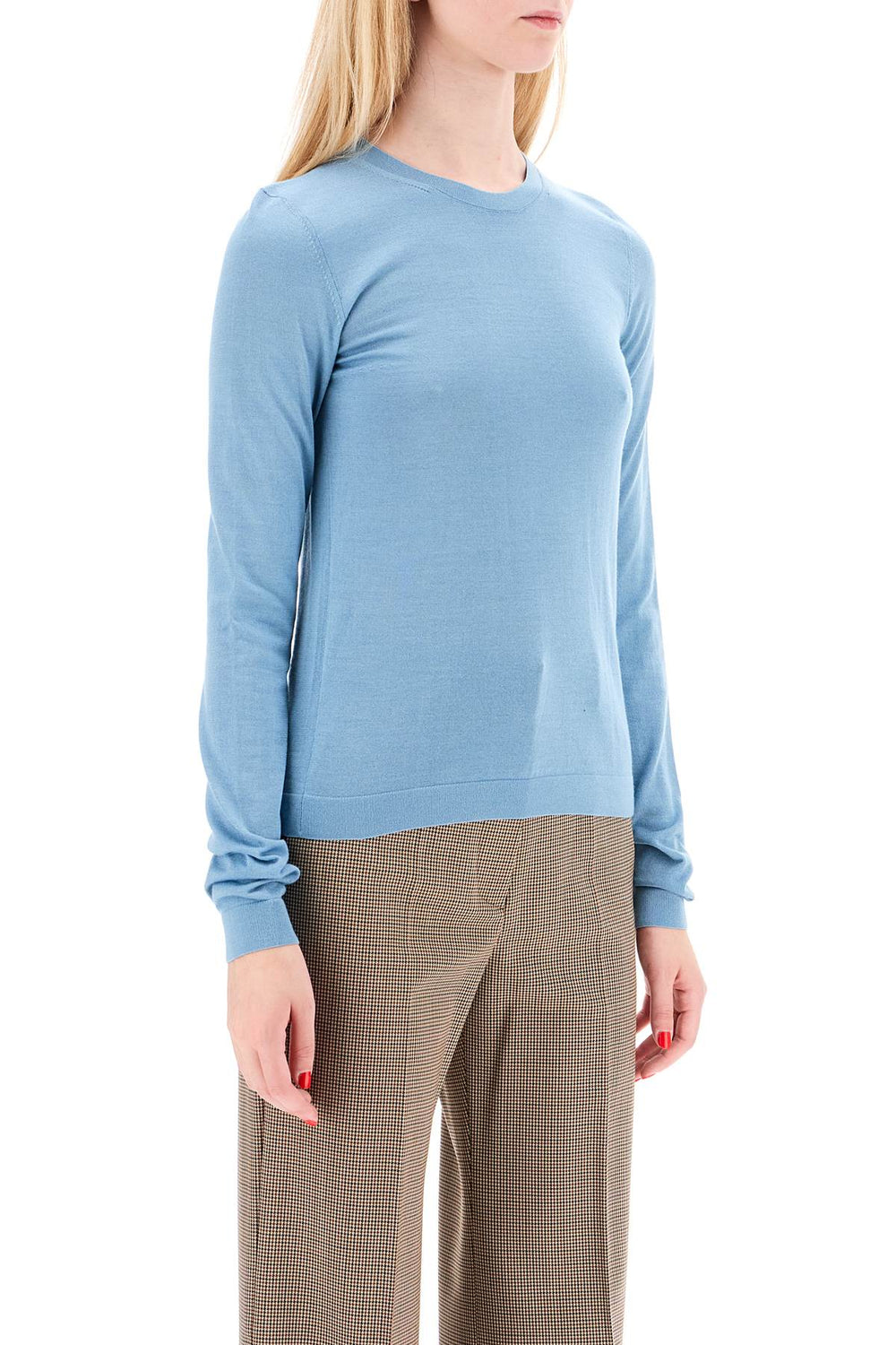 "cashmere and silk blend sweater-1