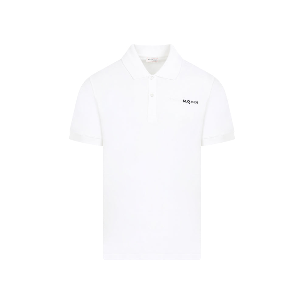 White Cotton Polo-1