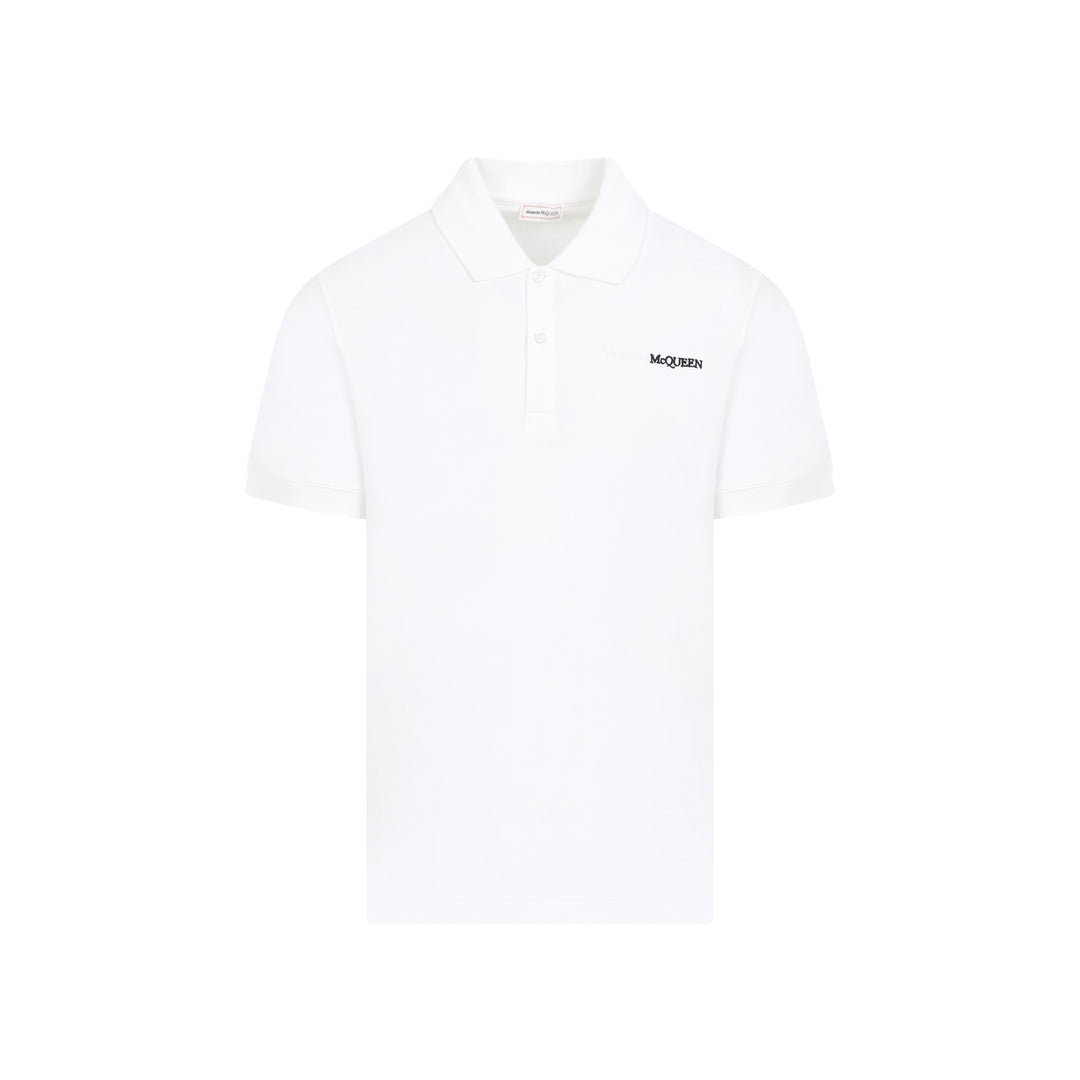 White Cotton Polo-1