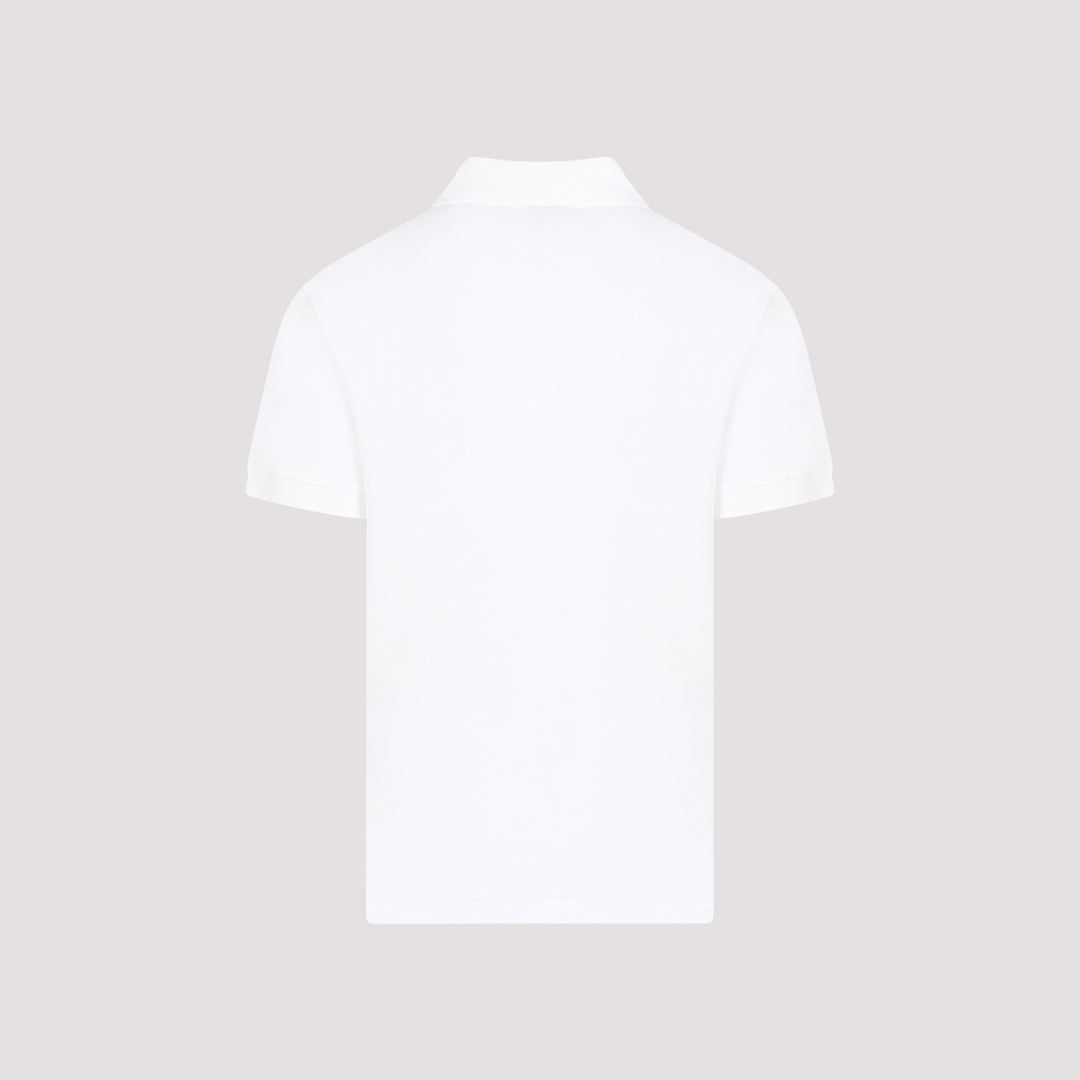 White Cotton Polo-3