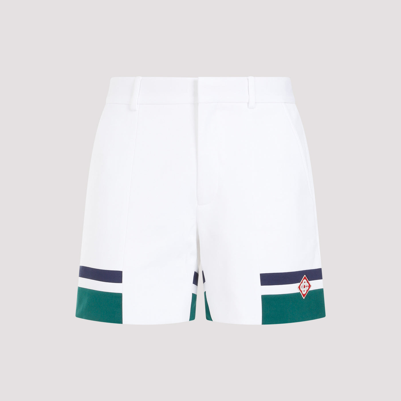 White Midnight Sail Tailoring Shorts-0