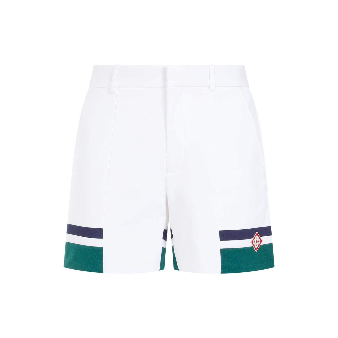 White Midnight Sail Tailoring Shorts-1
