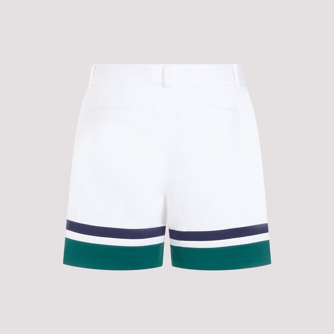 White Midnight Sail Tailoring Shorts-3