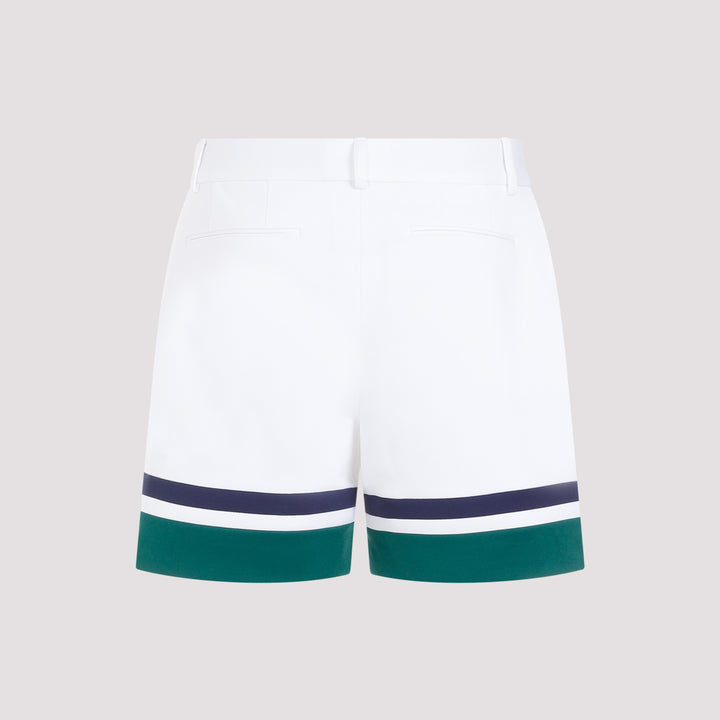 White Midnight Sail Tailoring Shorts-3