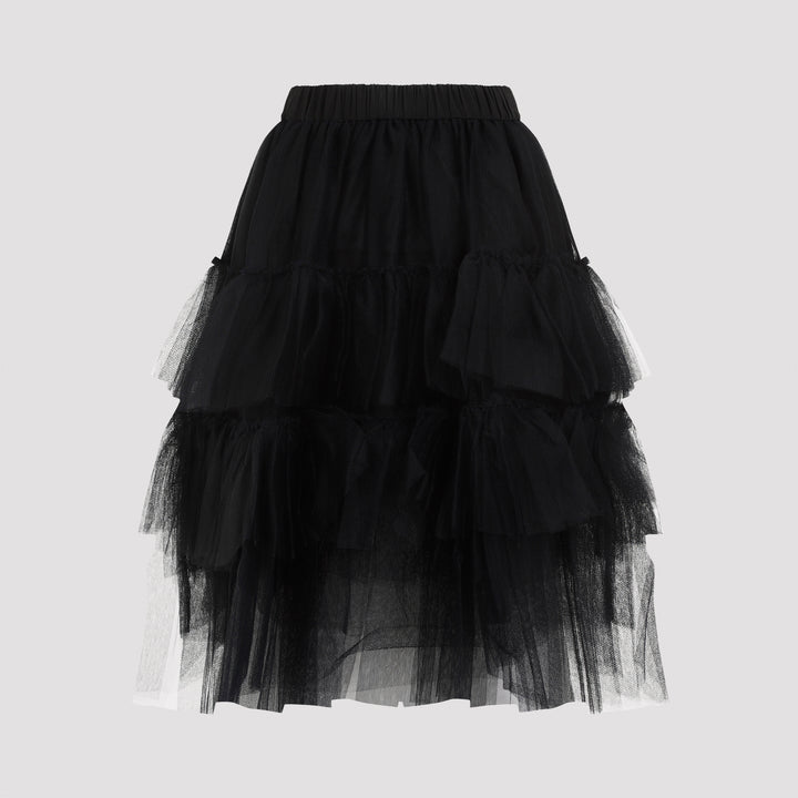 Black Elasticated Classic Tutu Skirt-3