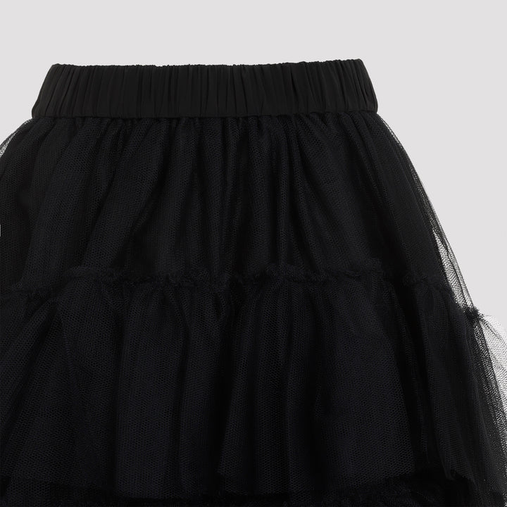 Black Elasticated Classic Tutu Skirt-4