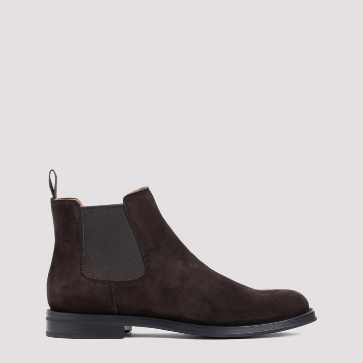 Brown Monmouth Calf Leather Ankle Boots-0