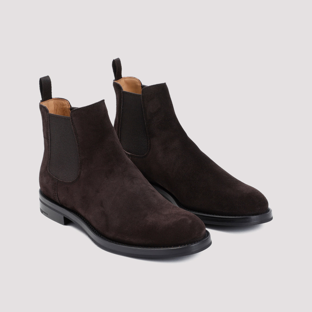 Brown Monmouth Calf Leather Ankle Boots-4