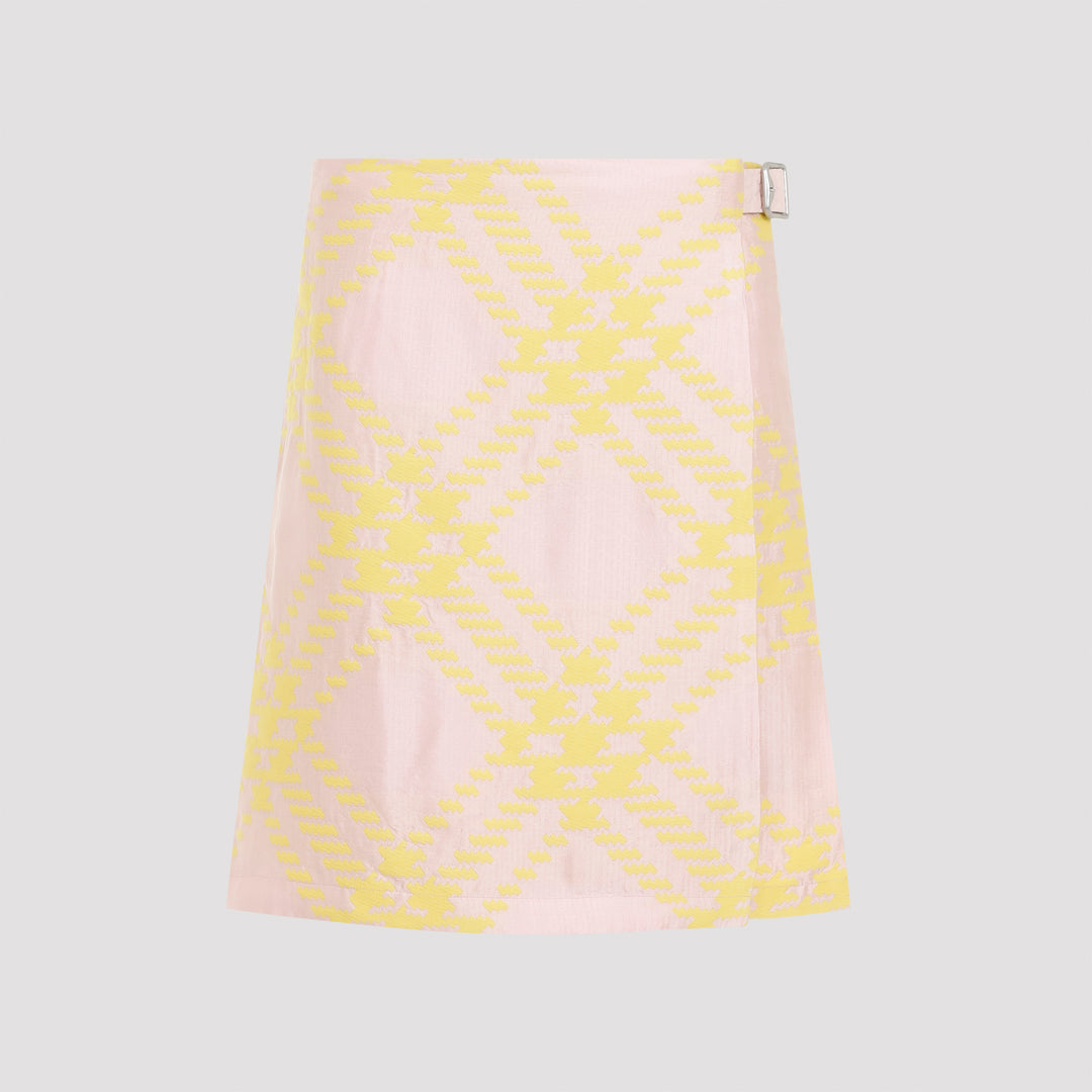 Sherbet Pink Cotton Skirt-0