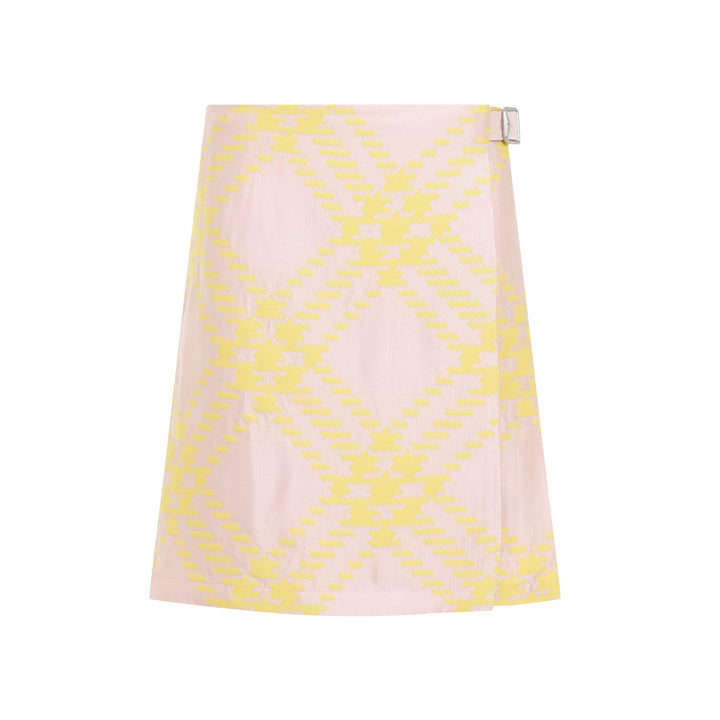 Sherbet Pink Cotton Skirt-1