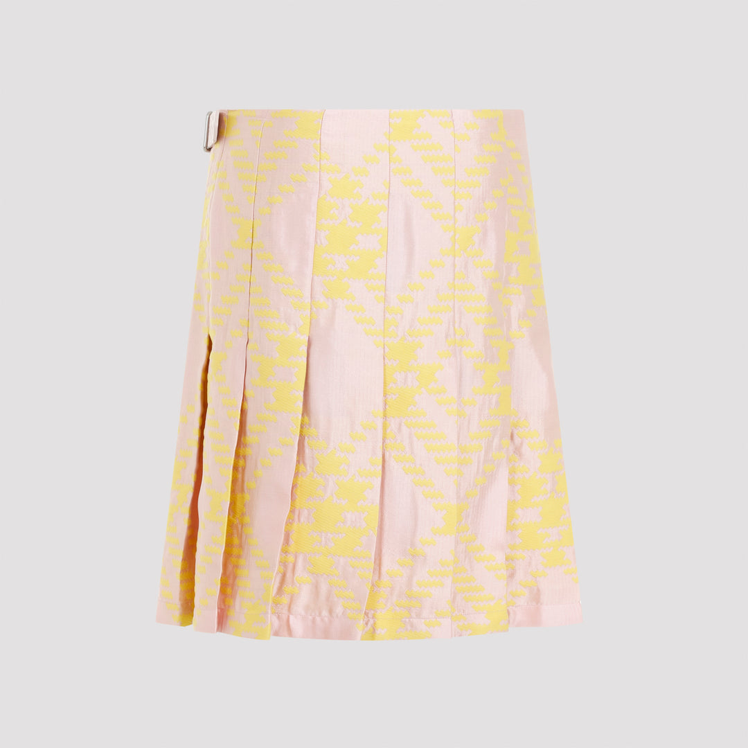 Sherbet Pink Cotton Skirt-3