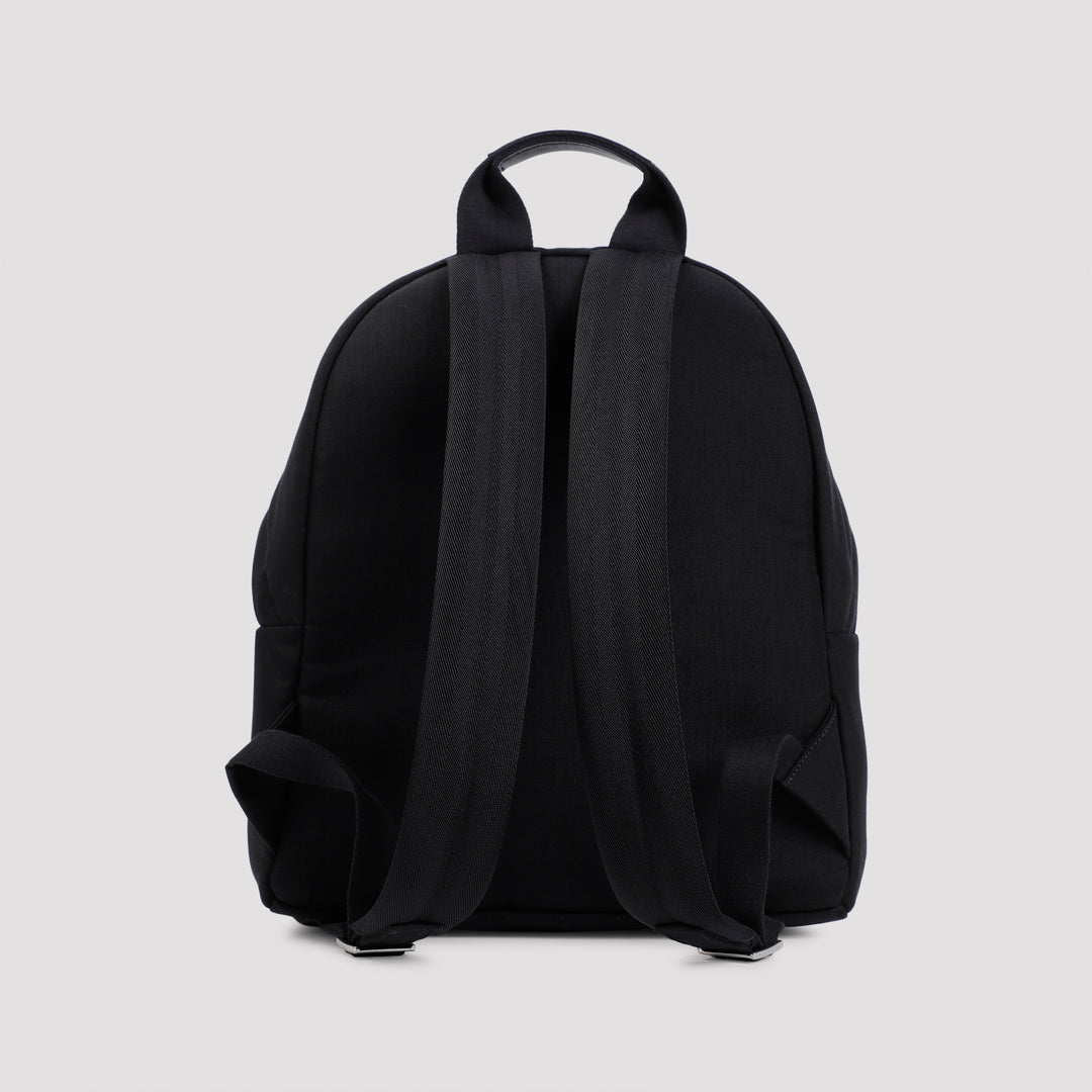 Black Cordura Classic Logo Backpack-3