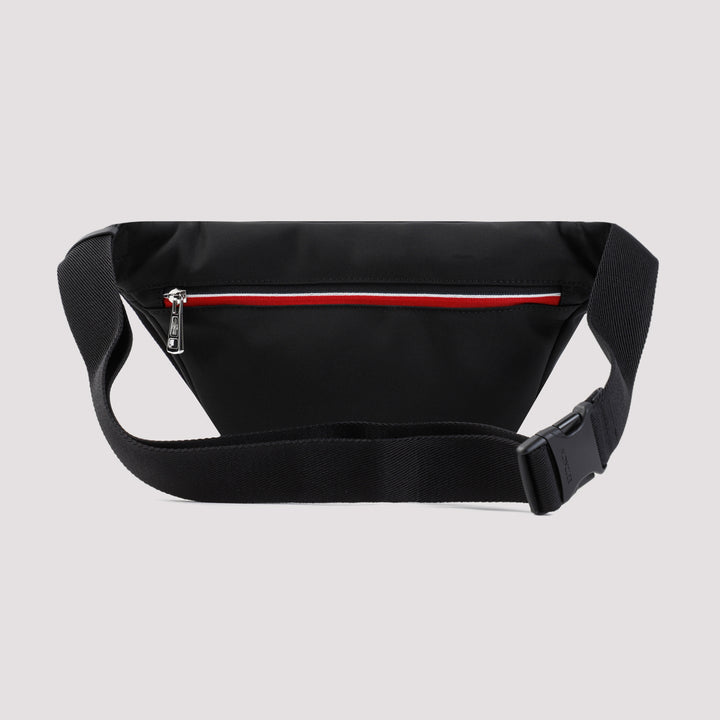 Black Durance Nylon Belt Bag-3