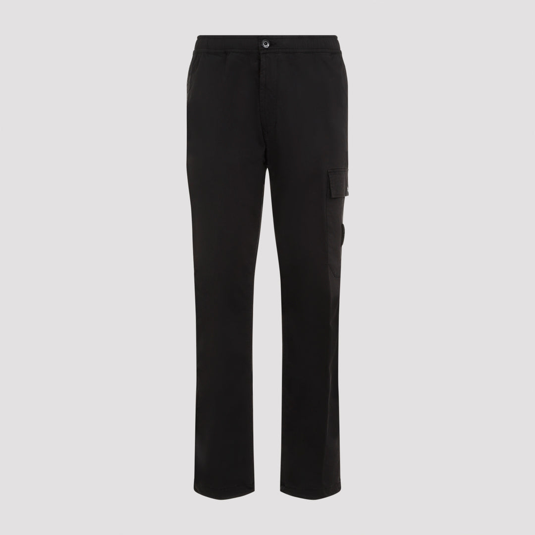 Black Cotton Ghost Regular Pant-0