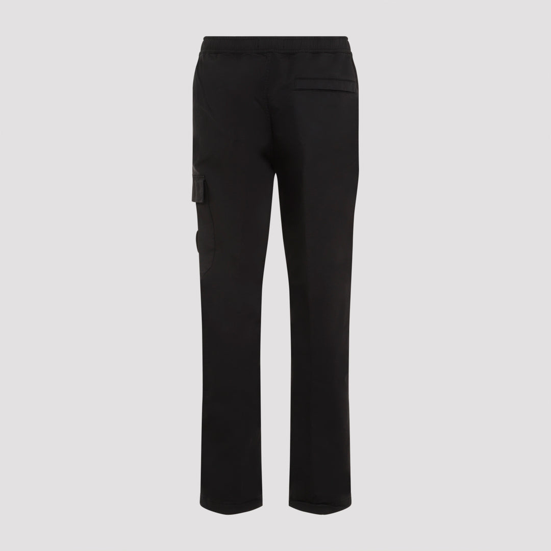 Black Cotton Ghost Regular Pant-3