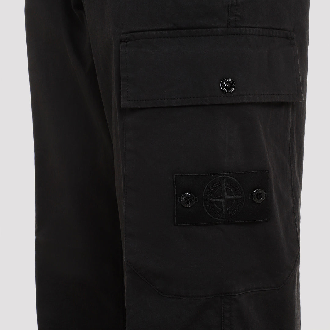 Black Cotton Ghost Regular Pant-4