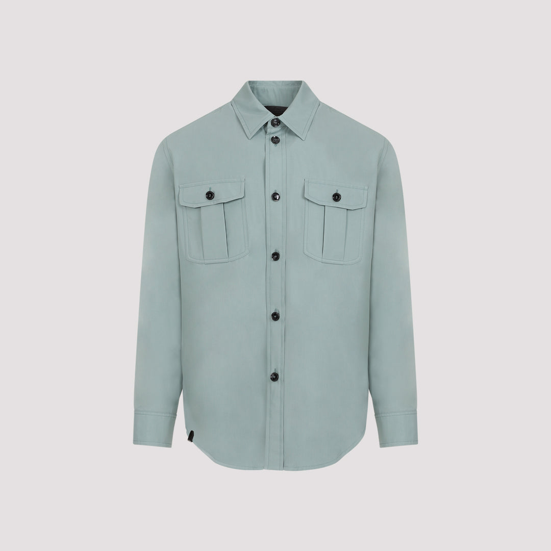 Blue Water Silk Shirt-0