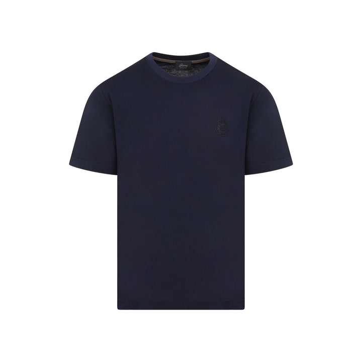 Blue Navy Cotton T-Shirt-1