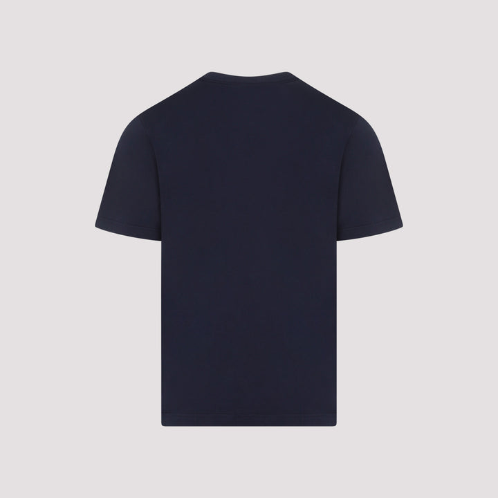 Blue Navy Cotton T-Shirt-3