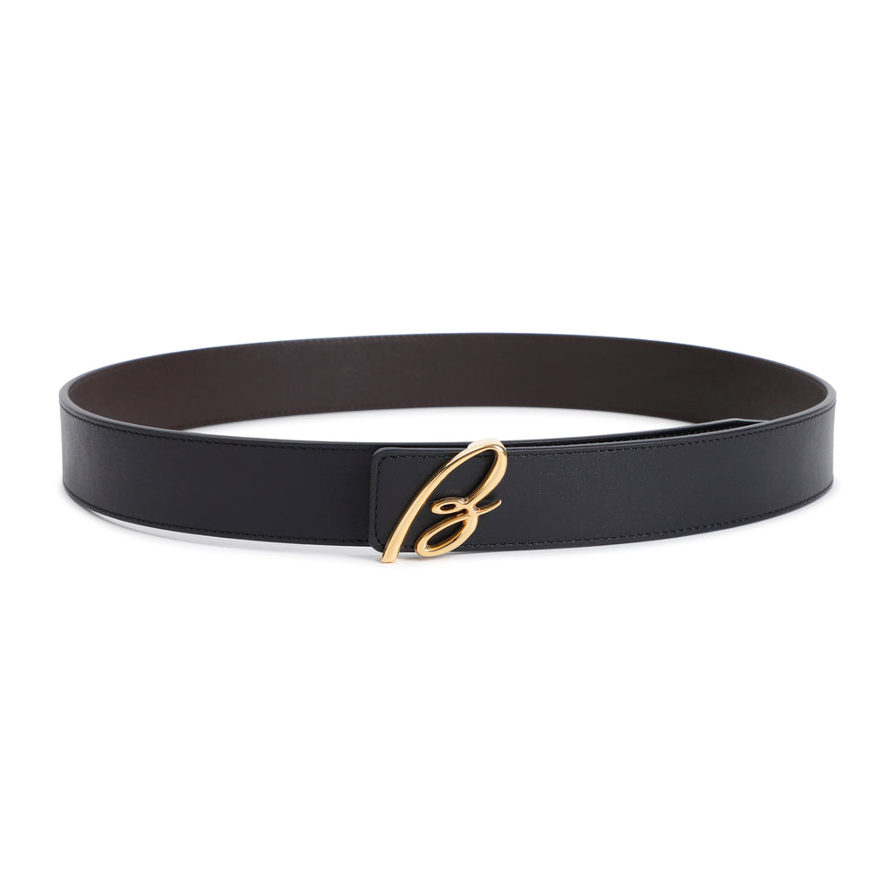 Black Coffee Leather Belt-1