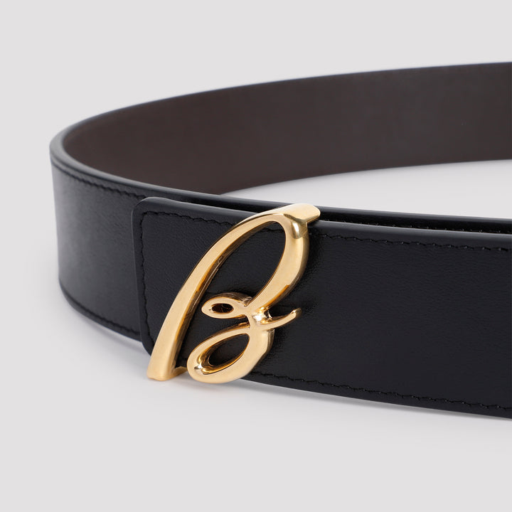 Black Coffee Leather Belt-3