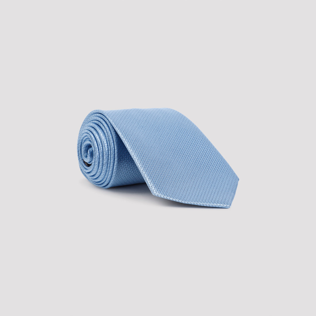 Sky Blue Silk Tie-0