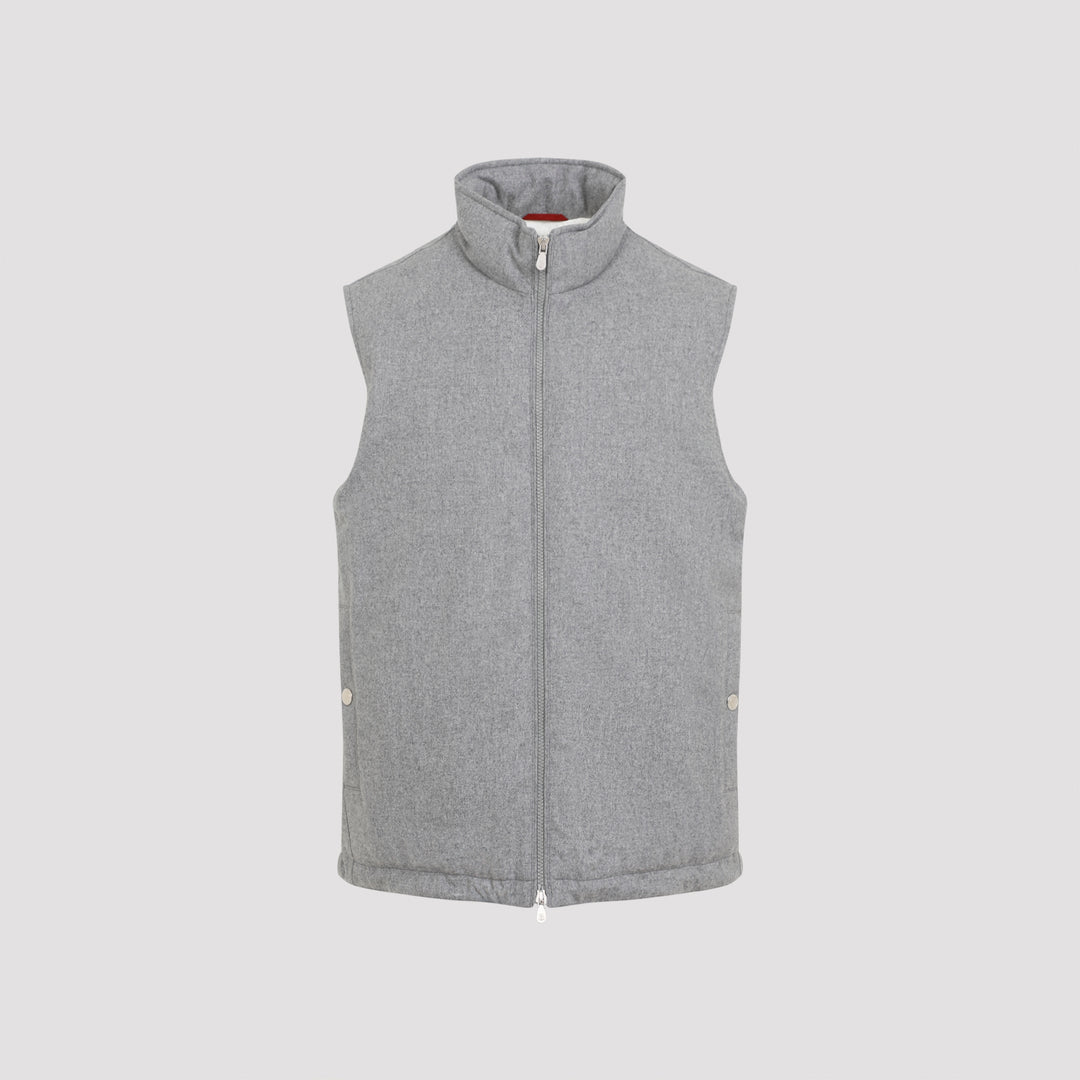 Light Grey Wool Vest-0