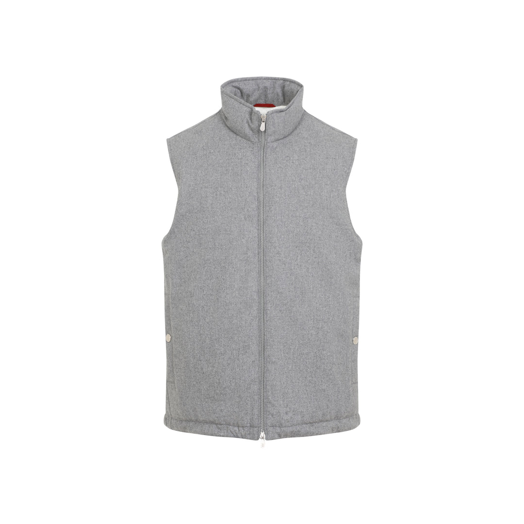 Light Grey Wool Vest-1