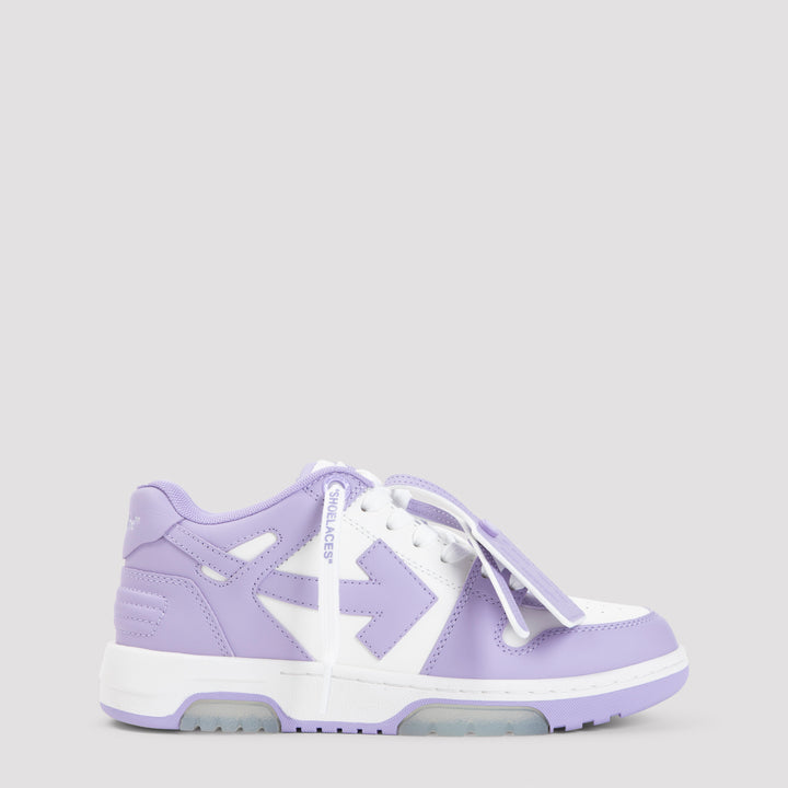 Lilac Leather Out Of Office Sneakers-0