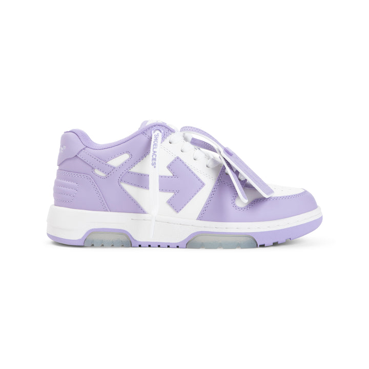 Lilac Leather Out Of Office Sneakers-1