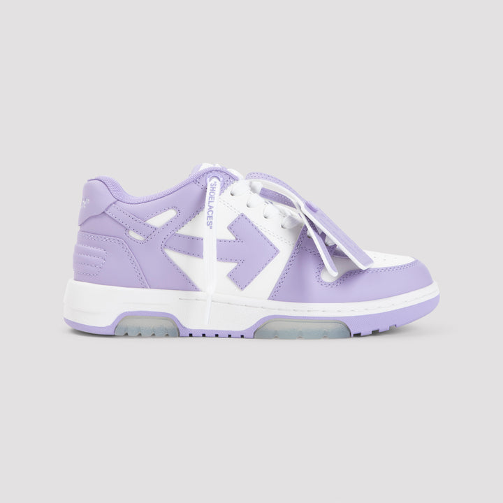 Lilac Leather Out Of Office Sneakers-2