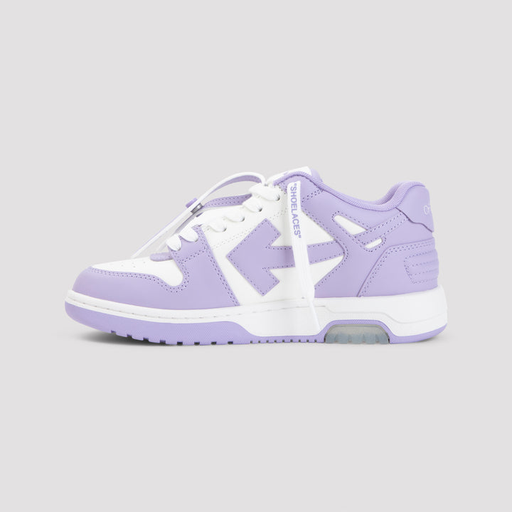 Lilac Leather Out Of Office Sneakers-3