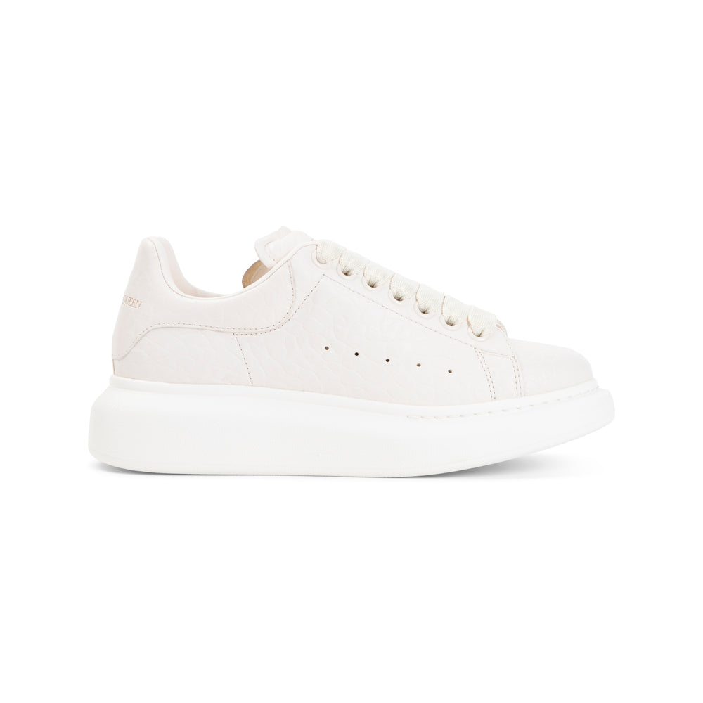 Off White Leather Sneakers-1