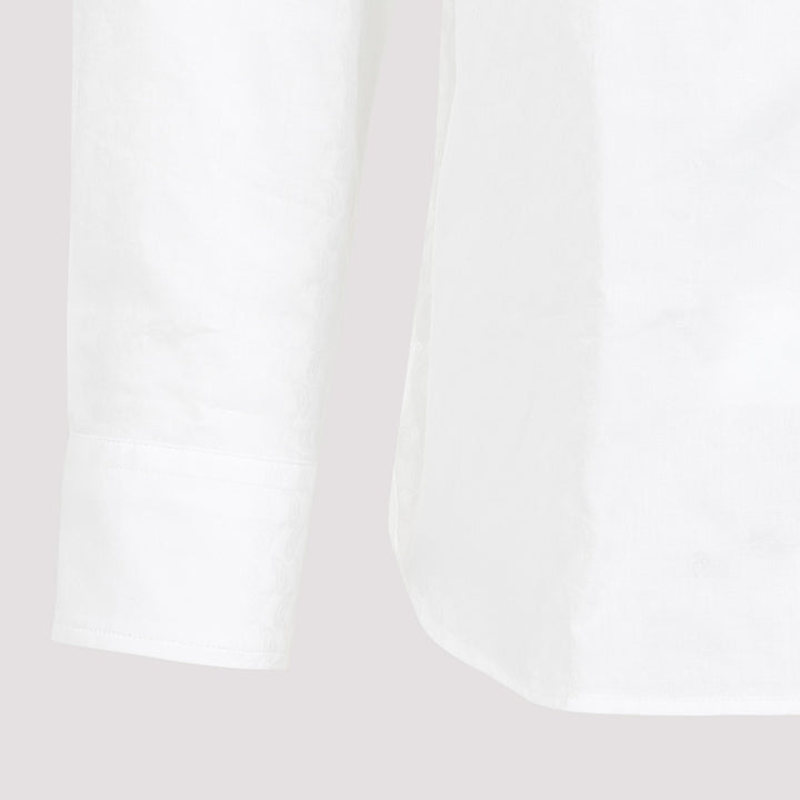 White Roma Cotton Shirt-4