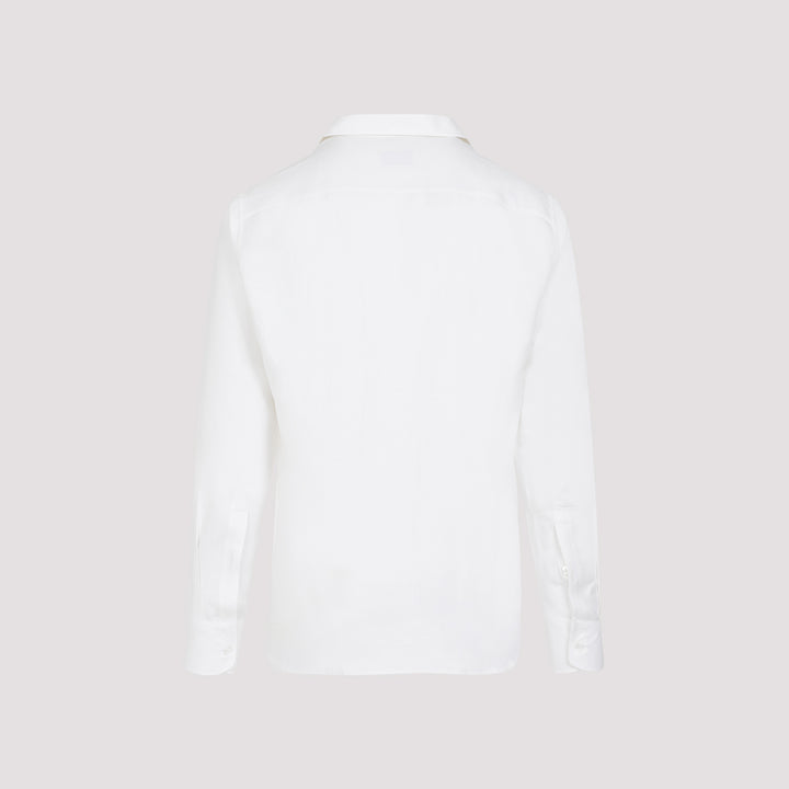 White Cotton Shirt-3