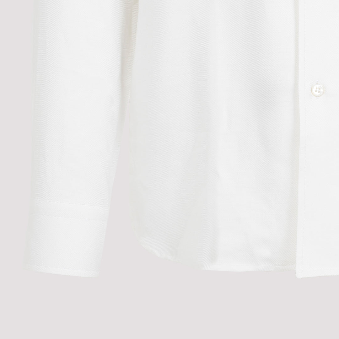 White Cotton Shirt-4