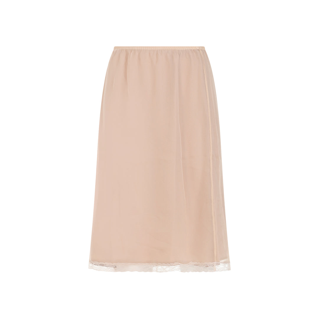 Nude Beige Skirt-1