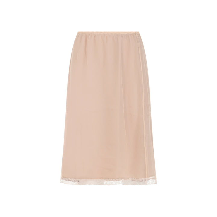 Nude Beige Skirt-1