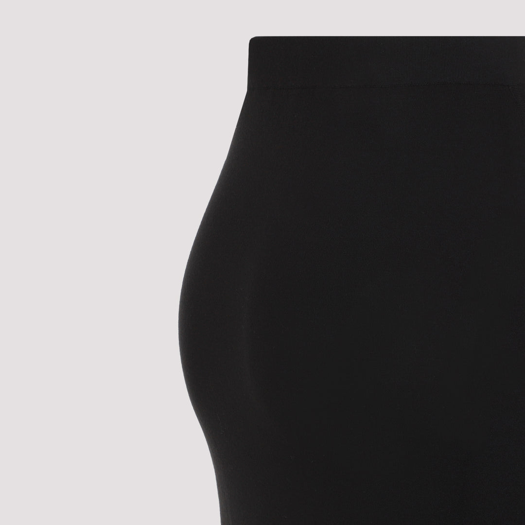 Black Wool Pencil Skirt-5