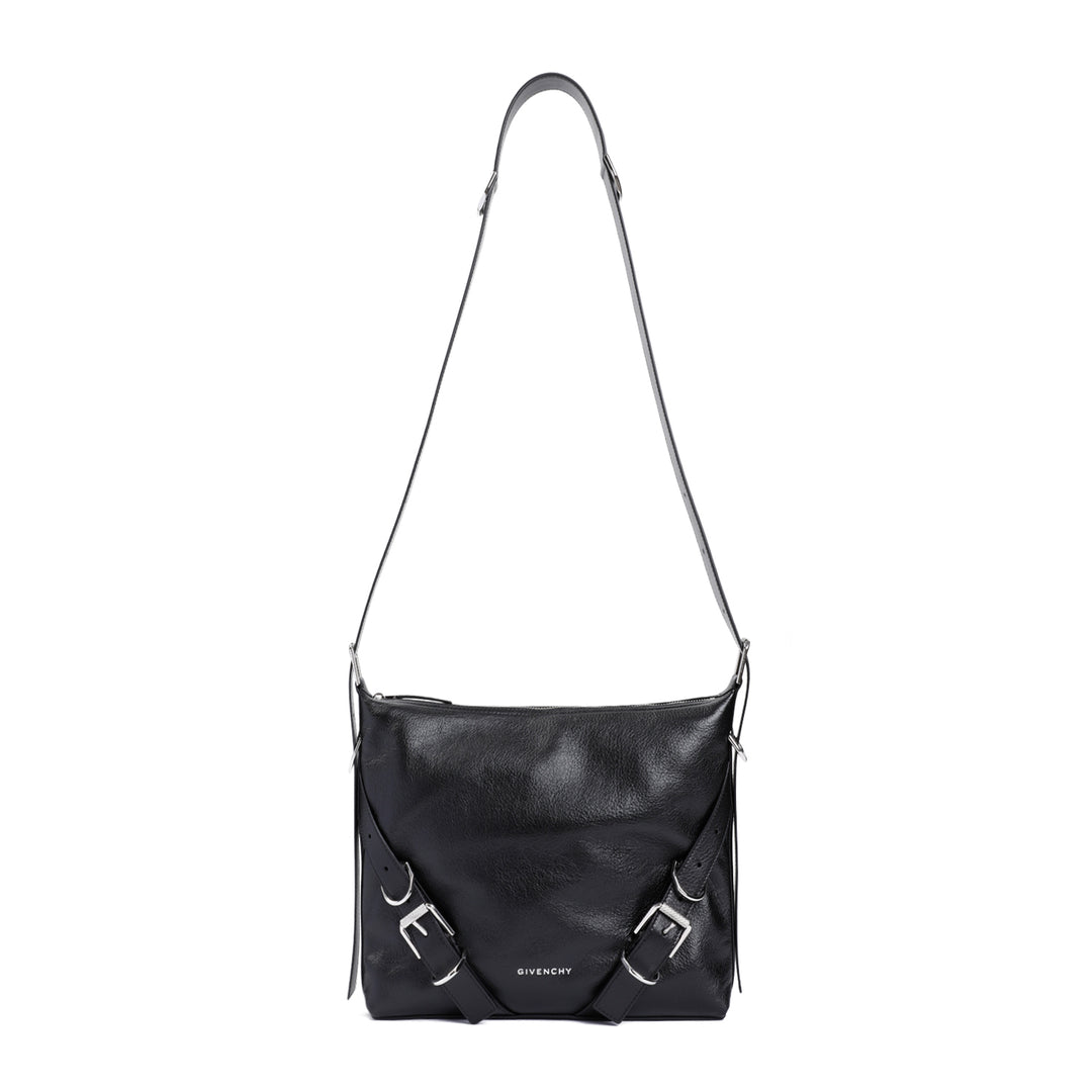 Black Calf Leather Voyou Croosbody Bag-1