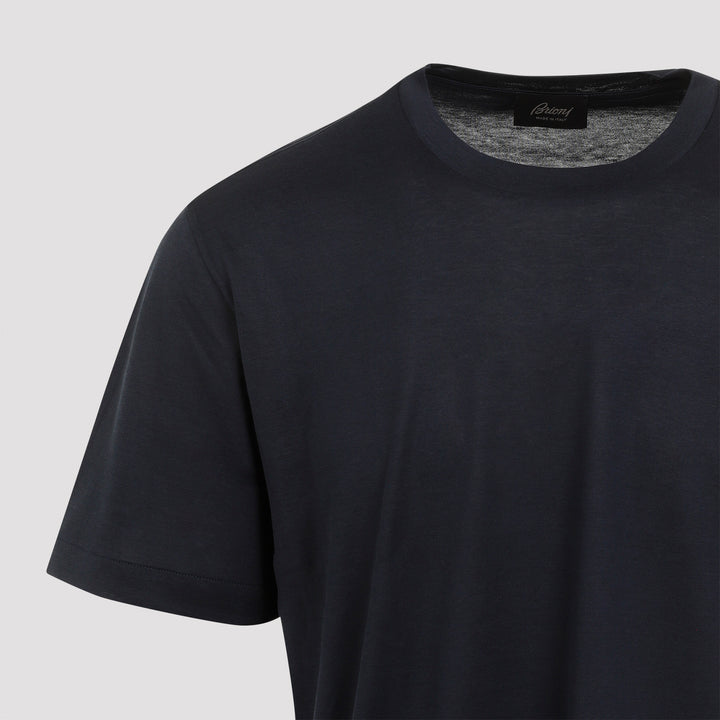 Katai Blue Silk T-Shirt-3