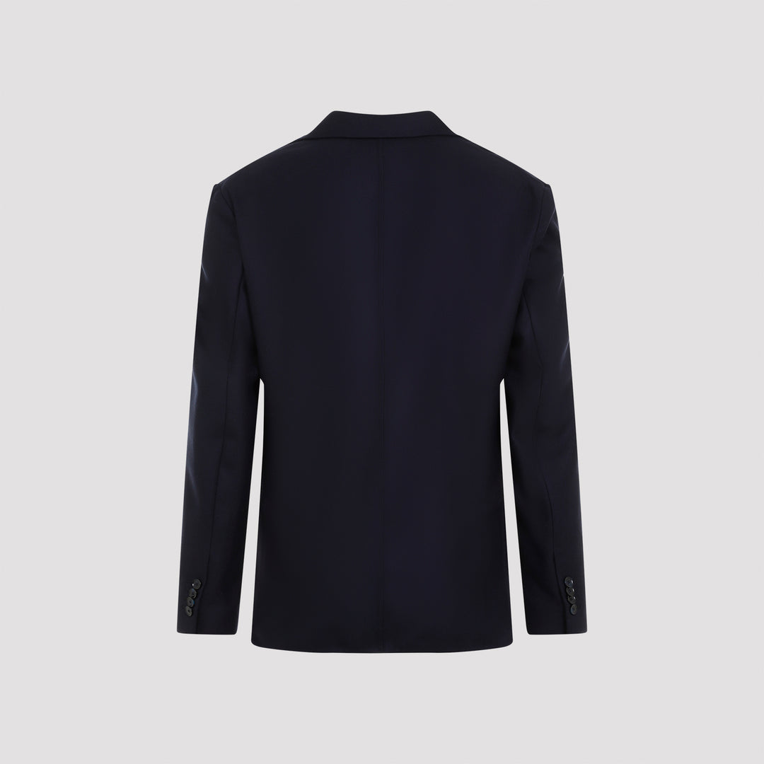 Navy-Blue Sapphire Wool Ds Jacket-3