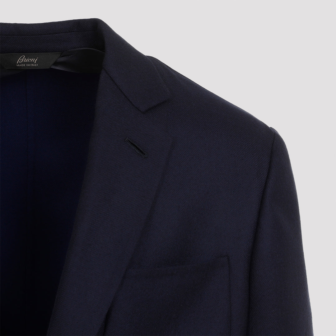 Navy-Blue Sapphire Wool Ds Jacket-5