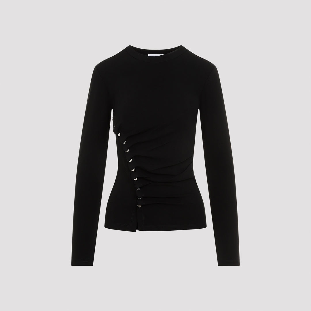 Black Long Sleeves Top-0