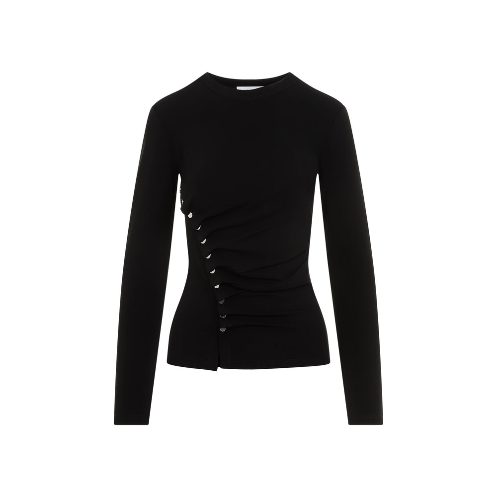 Black Long Sleeves Top-1