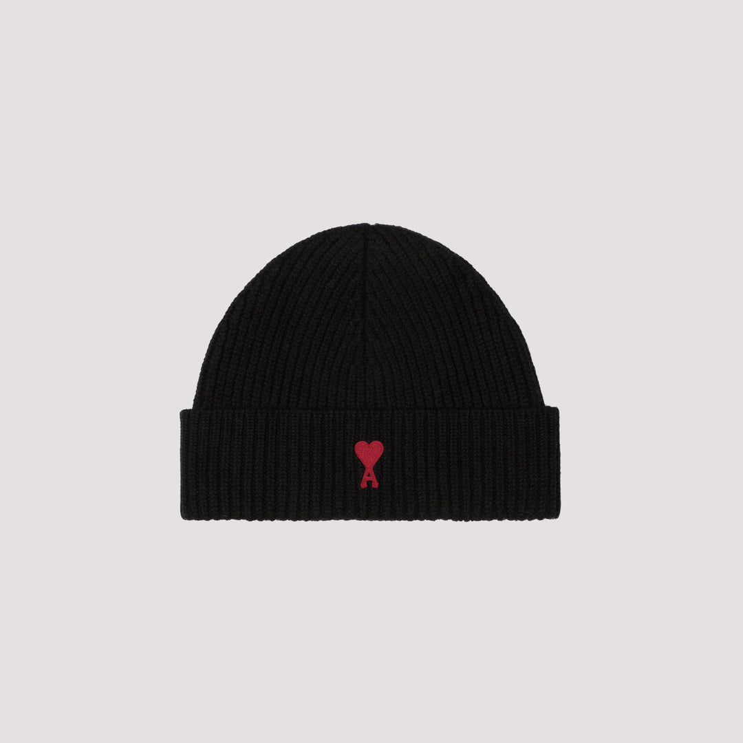 Black Wool Ami de Coeur beanie-0