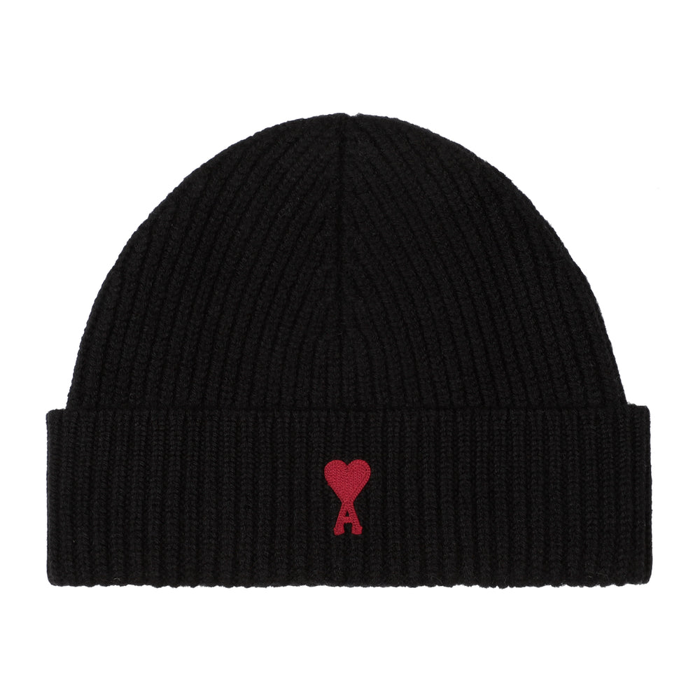 Black Wool Ami de Coeur beanie-1