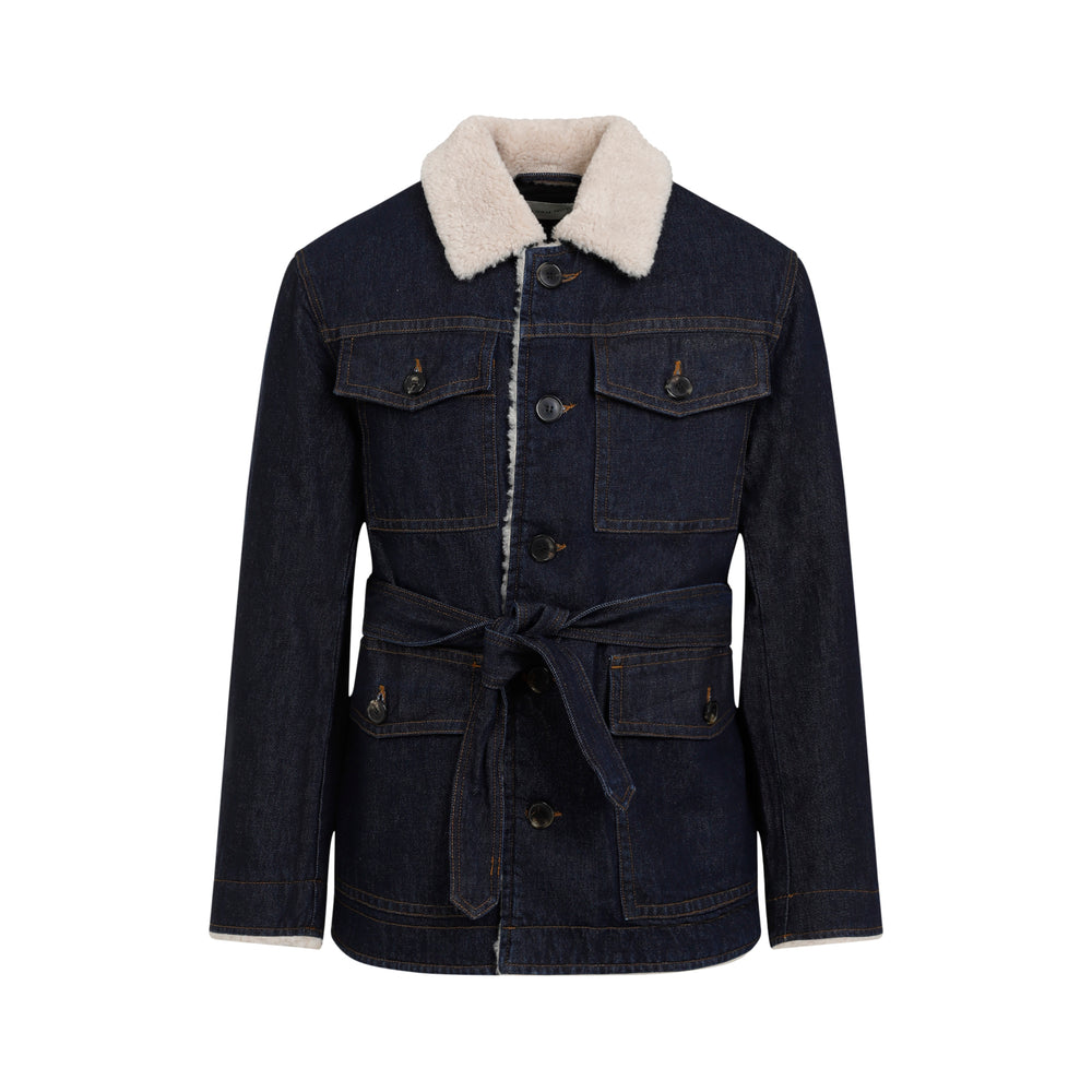 Blue Vedro Cotton Jacket-1