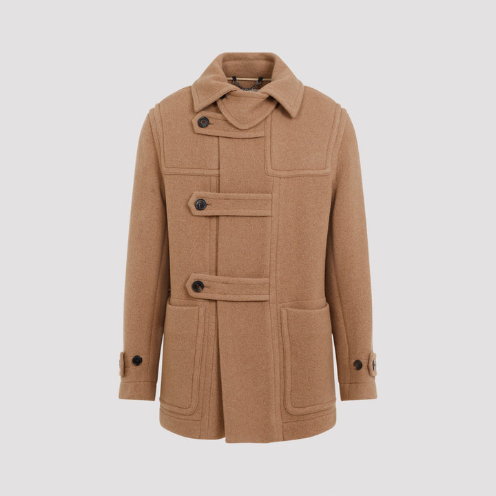 Camel Ranner Wool Coat-0