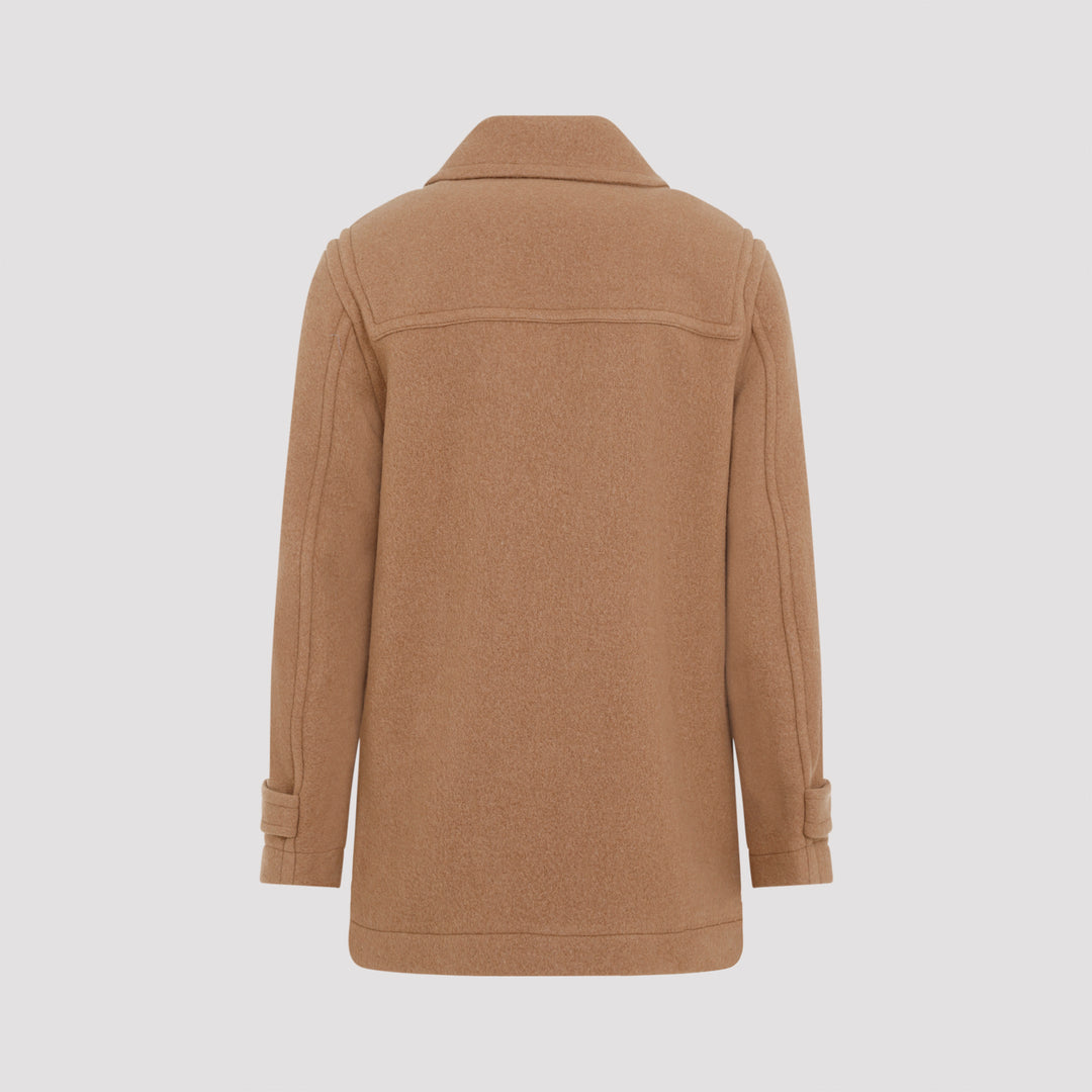 Camel Ranner Wool Coat-3